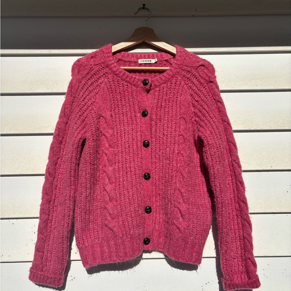 Pink knitted Cardigan